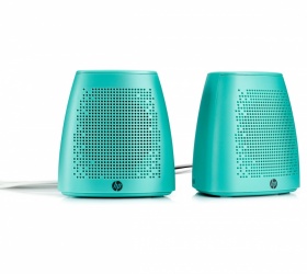 HP Bocinas para Computadora S3100, Alámbrico, 2.4W RMS, Turquesa 