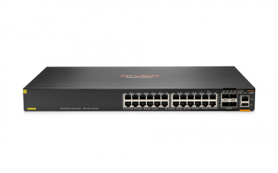 Switch Aruba Gigabit Ethernet CX 6300F, 24 Puertos 10/100/1000Mbps + 4 Puertos SFP, 56 Gbit/s, 29490 Entradas - Administrable 
