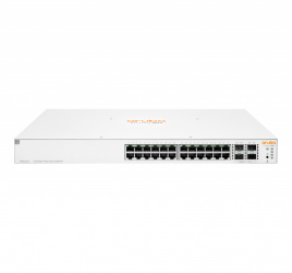 Switch HPE Networking Instant On Gigabit Ethernet 1930, 24 Puertos PoE 10/100/1000Mbps + 4 Puertos SFP+, 370W, 128 Gbit/s, 16.000 Entradas - Administrable 