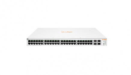 Switch HPE Networking Instant On Gigabit Ethernet 1930, 48 Puertos PoE 10/100/1000Mbps + 4 Puertos SFP+, 370W, 176 Gbit/s, 16.000 Entradas - Administrable 