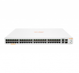 Switch HPE Networking Instant On Gigabit Ethernet 1960, 48 Puertos 10/100/1000Mbps + 2 Puertos SFP+, 2 Puertos 10GBASE-T, 16.000 Entradas - Administrable 