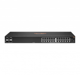 Switch Aruba Gigabit Ethernet CX 6000, 24 Puertos 10/100/1000Mbps + 4 Puertos SFP, 56 Gbit/s, 32.000 Entradas - Administrable 