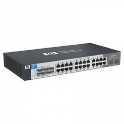 Switch HPE Gigabit Ethernet V1410, 24 Puertos 10/100/1000Mbps + 2 Puertos de Doble Función, 8000 Entradas, 48 Gbit/s - No Administrable 