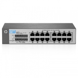 Switch HPE Fast Ethernet V1410, 10/100Mbps, 3.2Gbit/s, 16 Puertos, 8000 Entradas – No Administrable 
