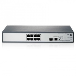 Switch HPE Gigabit Ethernet 1910-8G-PoE+, 10/100/1000Mbps, 18Gbit/s, 8 Puertos – Administrable 