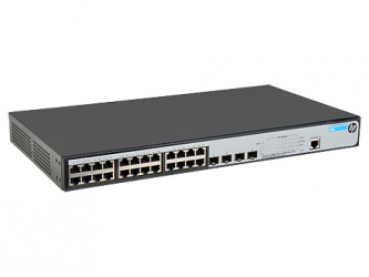 Switch HPE Gigabit Ethernet 1920-24G-PoE+ (180W), 24 Puertos 10/100/1000 Mbps + 4 Puertos SFP, 8192 Entradas, 56 Gbit/s - Administrable 