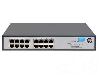 Switch HPE Gigabit Ethernet JH016A, 16 Puertos 10/100/1000Mbps, 32 Gbit/s - No Administrable 