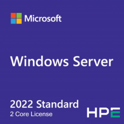 HPE Windows Server 2022 APOS, Licencia Adicional, 2-Core, OEM, Plurilingüe, Licencia Adicional, Requiere Licencia Base ― Abierto 