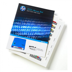HPE Paquete de Códigos de Barras HP LTO-5 Ultrium RW, 100 Etiquetas 