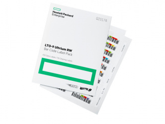 HPE Paquete de Etiquetas de Código de Barras HPE LTO‑9 Ultrium RW, 100 Etiquetas, Blanco 