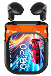 Htc Audífonos Intrauriculares con Micrófono NE20, Inalámbrico, Bluetooth, Negro 