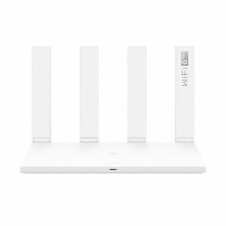 Router Huawei Ethernet de Banda Dual Firewall AX3 Ws7100 MU-MIMO Wi-Fi 6, Inalámbrico, 2402 Mbit/s, 3x RJ-45, 2.4/5GHz, 4 Antenas Externas de 5dBi 