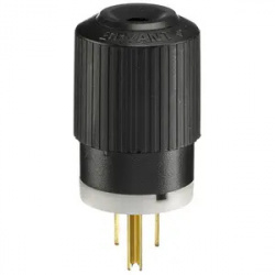 Hubbell Clavija, 15A, 125V, Nema 5-15P, Negro 