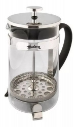 Hudson Cafetera Prensa Francesa F-228-1000, 600ml, Plata/Negro 