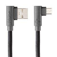 Hune Cable USB A Macho - Micro USB Macho, 1.2 Metros, Gris 
