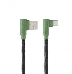 Hune Cable USB A Macho - USB C Macho, 1.2 Metros, Verde 