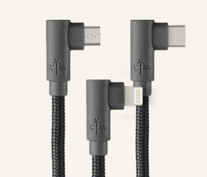 Hune Cable 3 en 1 USB A Macho - Micro USB/USB C/Lightning Macho, 1.2 Metros, Gris 