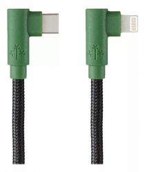 Hune Cable USB C Macho - Lightning Macho, 1.2 Metros, Bosque 