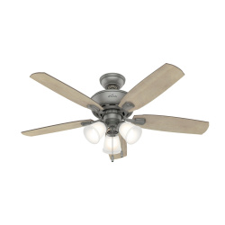 Hunter Ventilador de Techo 50267, 3 Velocidades, 48'', Plata 