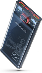 Cargador Portátil HyperGear Power Bank 15812, 10.000mAh, Negro  