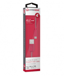 HyperGear Cable USB-A Macho - Micro USB Macho, 1.2 Metros, Rosa 