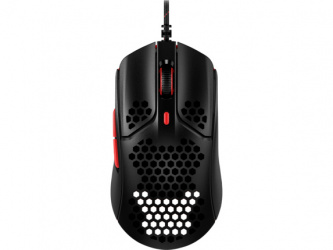 Mouse Gamer Ergonómico HyperX Óptico Pulsefire Haste, Alámbrico, USB A, 16.000DPI, Negro/Rojo 