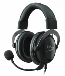 HyperX Audífonos Gamer Cloud II Gun Metal Surround 7.1, Alámbrico, 1 Metro + 2 Metros de Extensión, 3.5mm, Negro 