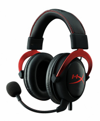 HyperX Audífonos Gamer Cloud II Red 7.1 con Rainbow Six Siege, Alámbrico, 1 Metro + 2 Metros de Extensión, 3.5mm, Negro/Rojo 