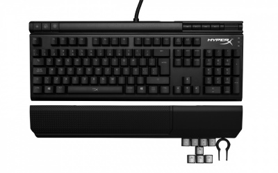 Teclado Gamer HyperX Alloy Elite LED Rojo, Teclado Mecanico, Cherry MX Red, Alámbrico, Negro (Español) 