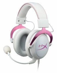HyperX Audífonos Gamer Cloud II Pink 7.1, Alámbrico, 1 Metro + 2 Metros de Extensión, 3.5mm, Rosa 