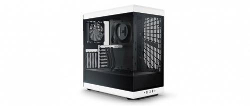 Gabinete HYTE Y40 con Ventana, Midi-Tower, ATX/ITX/micro-ATX, USB 3.0, sin Fuente, 2 Ventiladores Instalados, Negro/Blanco 