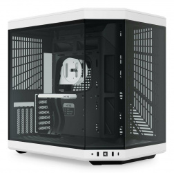 Gabinete Hyte Y70, Midi-Tower, ATX/EATX/Micro-ATX/Mini-ITX, USB 3.0, sin Fuente, sin Ventiladores Instalados, Negro/Blanco 