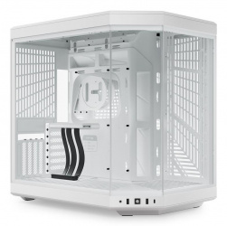 Gabinete Hyte Y70, Midi-Tower, ATX/EATX/Micro-ATX/Mini-ITX, USB 3.0, sin Fuente, sin Ventiladores Instalados, Blanco 