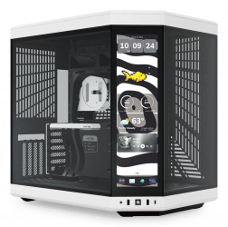 Gabinete Hyte Y70 Touch Infinite, Midi-Tower, ATX/EATX/Micro-ATX/Mini-ITX, USB 3.0, sin Fuente, sin Ventiladores Instalados, Negro/Blanco 