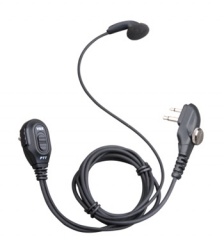Hytera Audifono Intrauricular con Micrófono ESM12, Alámbrico, 2.5mm/3.5mm, Negro 