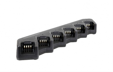 Hytera Cargador de Batería MCA08, para 6 Unidades, Entrada 100 - 240 V, Salida 1.5 A, Negro 