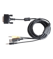 Hytera Cable DB26 Macho - USB/2x 3.5mm Macho, Negro 