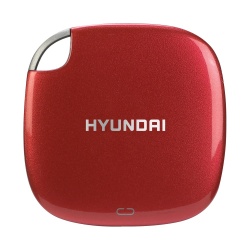 SSD Externo Hyundai HTESD500R, 500GB, USB-C, Rojo, A Prueba de Golpes - para Mac/PC 
