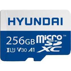 Memoria Flash Hyundai SDC256GU3, 256GB MicroSDXC UHS-I Clase 10, con Adaptador 