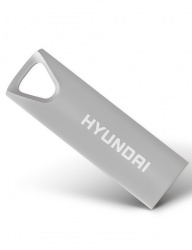 Memoria USB Hyundai Bravo Deluxe, 16GB, USB-A 2.0, Lectura 10MB/s, Escritura 3MB/s, Plata 