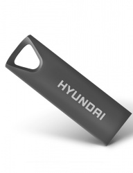 Memoria USB Hyundai Bravo Deluxe, 16GB, USB-A 2.0, Lectura 10MB/s, Escritura 3MB/s, Gris 