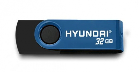 Memoria USB Hyundai, 32GB, USB 3.2, Negro/Azul 