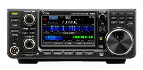 ICOM Radio Base IC-7300/02 con Pantalla Touch, 101 Canales, HF/50MHz 