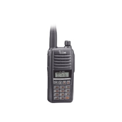 ICOM Radio Análogo Portátil de 2 Vías IC-A16/21, 200 Canales, Negro 