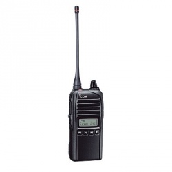 ICOM Radio Análogo Portátil de 2 Vías IC-F4031S/73, 128 Canales, Negro 