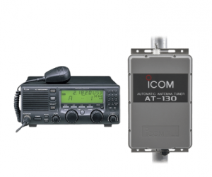 Icom Radio de 2 Vías ICM700PROE/AT130, 240 Canales, 1.6 -  30 MHz, Incluye IC-M700PROE/AT-130 