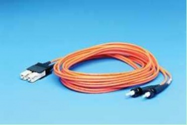 Ideal Cable Fibra Óptica Monomodo OM3 2x SC Macho - 2x ST Macho, 10 Metros, Naranja 