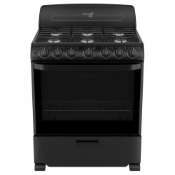 IEM Estufa EI3032BAPN1, 6 Quemadores, Negro 