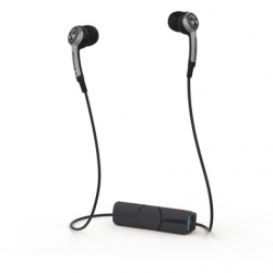 iFrogz Audífonos Intrauriculares Plugz, Inalámbrico, Bluetooth, Negro/Plata 