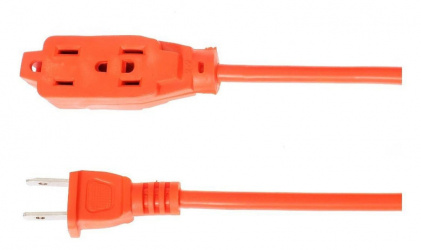 iGoto Extensión ER13-20NA, 3 Contactos, 125V, 20 Metros, Naranja 